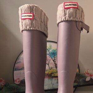 Hunter Tall Reg 7 Women's Rain Boots w/Boot Socks